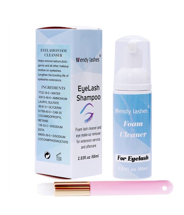 Wendy Lash Extension Cleaning Foam For 60ML With Cleaning Brush